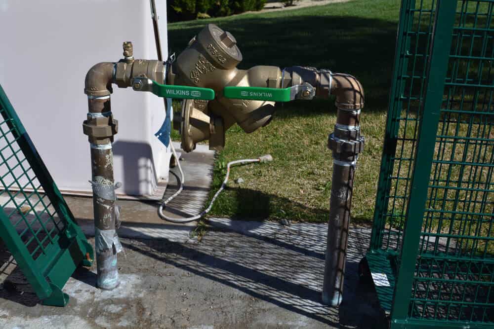 Irrigation Backflow Device installed
